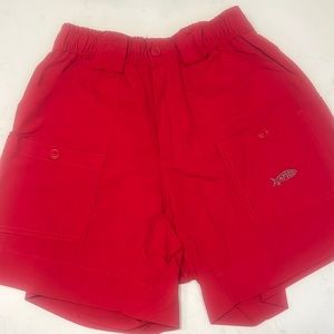 Aftco shorts size 28. Red in color
